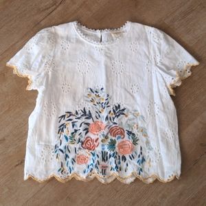 Embroidered top
